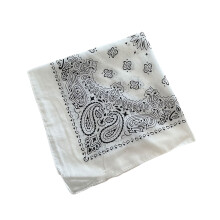 HipHop Dancing Bandana Scarf Classical Cashew Cotton-White