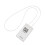 Retractable Lanyard With Clear Plastic Card Sleeve For-White 1