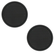 Set van 2 auto-bekermatten, wasbare PVC-rubberen-Zwart