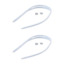 2Pcs Wear Resistance Swimming Goggle Lanyard Adjustable-White