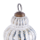 Beliani Set of 6 Baubles CREMEUX Glass Silver 4