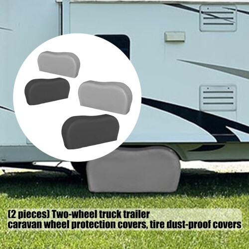 2pcs Heavy Duty Protector Covers Waterproof-Gray 170x34x83CM 2