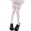 Chaussettes élastiques blanches au-dessus du genou,-chaton 1