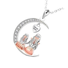 Trees Of Life Pendant Necklace Heart Moon Charm Symbolic Gift-6