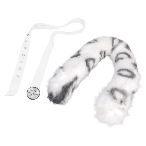 Leopard Ears Headband with Tail Animal-snow leopard tail