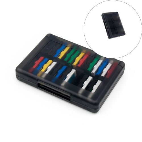 Protective Game Card Storage Case Holds 28 Cartridges ABS-Black 2
