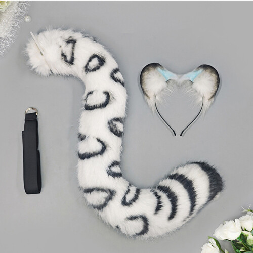 Leopard Ears and Tail Set Animal Leopard-snow leopard ears 1