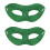 Masque de mascarade à paillettes en plastique,-Vert 1