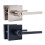 Security Door Lever Handle Lock Entry Door Handle with-Silver 3