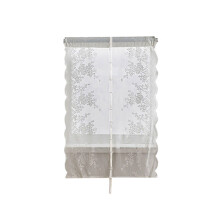 Rideau de fenĂŞtre en dentelle Ă fleurs, avec poche Ă -80 120cm