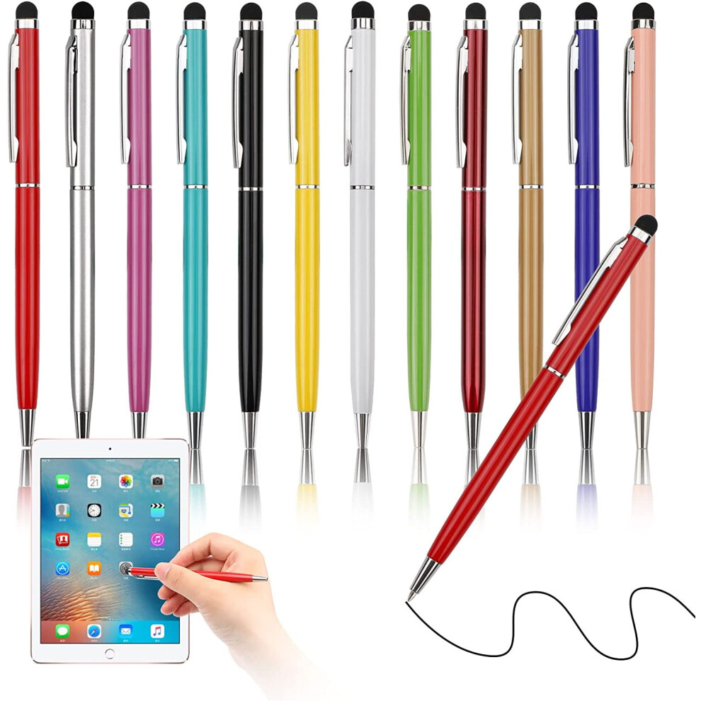 Metal Ballpoint Pens With Stylus Tip Â 12 Pack 9104899491725