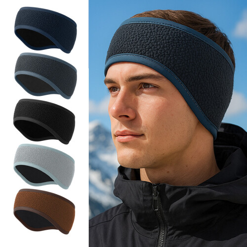 Soft Windproof Ear Warmer Muff Winter Headbands Ear-Dark Gray 1