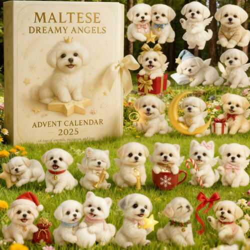 Adventskalender met Maltezer puppy's (24 dagen) 1