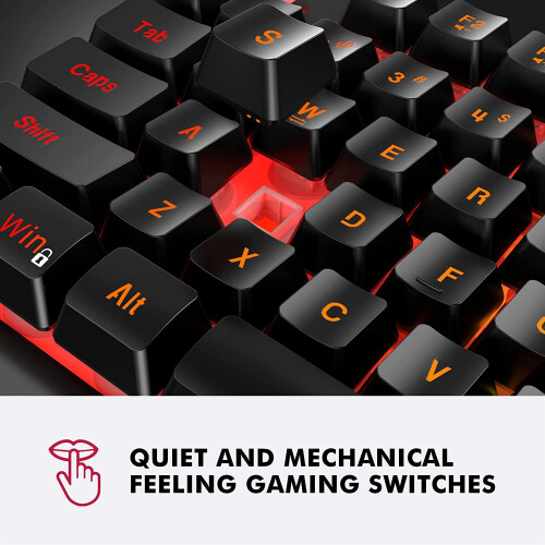 Tastiera da gioco cablata K10 con RGB, resistente agli schizzi 2