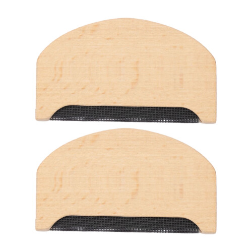 2Pcs Handheld Beechwood Defuzzing Tool Lint Remover For Wool