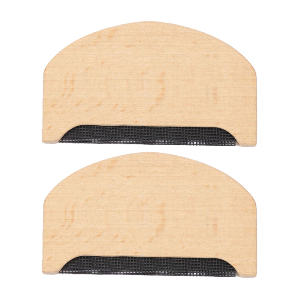 2Pcs Wooden Fabric Cashmere Sweater Lint Remover Trimmer Shaver