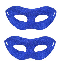 Dimensional Sparkles Men’s Party Mask Breathable Structure-Blue