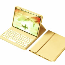 iPad 10e generatie toetsenbordhoes met magnetisch, afneembaar, roze