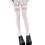 Trendy White Over Knee Socks Elastic Nylon Fabric- pink 1