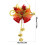 Christmas Bell Pendant Red Plastic 1 Piece 3