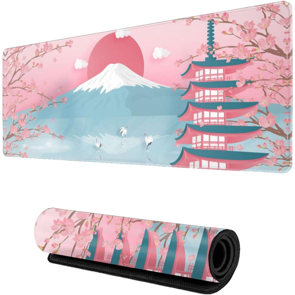 Japanese Mountain Cherry Blossom Xl Mouse Pad 9104899492418