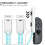 Hvite Joy-Con håndleddsstropper kompatible med Joy-Con, 4-pakning 3