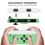 Hvite Joy-Con håndleddsstropper kompatible med Joy-Con, 4-pakning 5