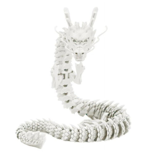 3D-utskriven drakefigurdekor PLA 35 cm eller 45 cm