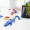 3D-tryckt kristalldrakleksak flexibel ledad 5
