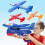 Schaumstoff-LED-Segelflugzeug-Set mit Startrampe (3er-Pack) 1