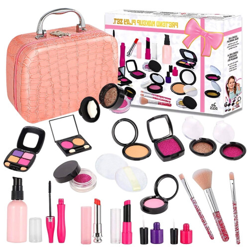 Makeupsæt til piger fra 3 år med kosmetikpung