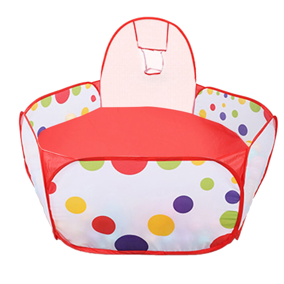 Portable Pop-Up Kids Playpen with Basketball Hoop
