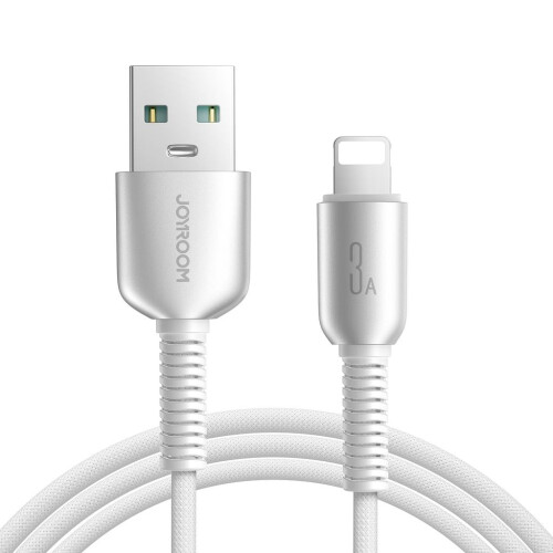 Joyroom USB-A to Lightning Cable Fast Charging 3A, 1.2m - Light Grey