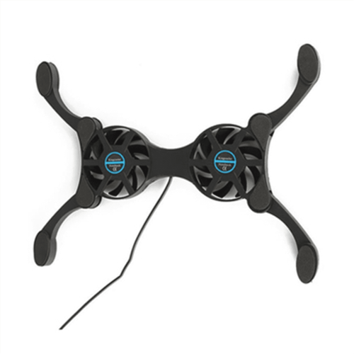 Laptop cooling pad foldable with dual fans USB powered for