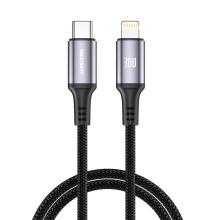 NEXTBATT USB-C - Lightning -kaapeli 30W, 3A, 2m - musta