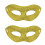 Breathable Half Face Costume Mask With Glitters Accent-Gold 1