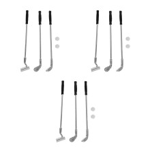 Set da minigolf con mazza e pallina, in lega, 3 pezzi