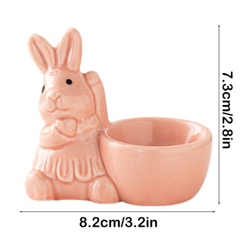 Easter Bunny Ceramic Egg Cup 8.2 x 7.3 cm 2