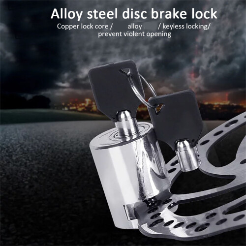Alloys Bicycles Disc Lock with Visual Deterrentd Simple-1 1