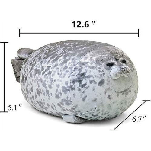 Pernă de pluș Blob Seal, umplută cu bumbac, 33 cm 1