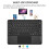 Kožená klávesnice Folio 2 v 1 pro tablety 9–11 palců 4
