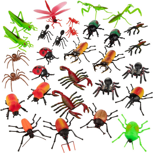 Ensemble de 30 figurines d'insectes géants à usage éducatif 2