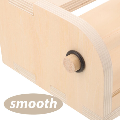 Wooden Desktop Paper Roll Easel Beige Adjustable Height 1 2