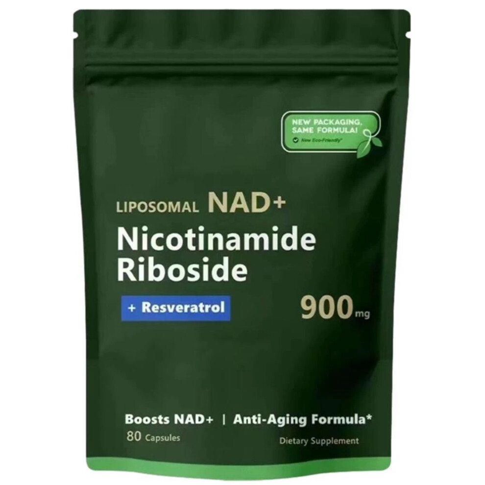 (1 bag (80 capsules)) NAD+Supplement fÃ¼r Anti-Aging, Energy Focus Nicotinamide Riboside Resveratrol DE