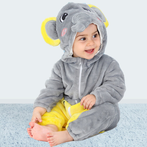 Elefant hettegenser til babyer, vinterromper 2