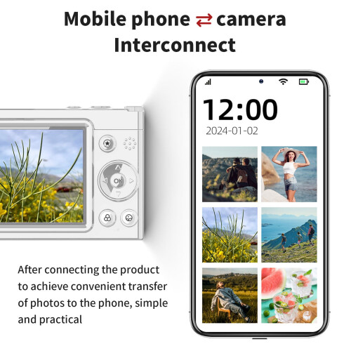 Ψηφιακή κάμερα 64MP4K με WiFi και οθόνη IPS 2,83 ιντσών 1