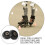 FRCOLOR PU silent wheels 2.5 inch 4 pcs 3