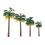 Mini Palm Trees for Crafts Plastic Model Accessories 16 pcs 3