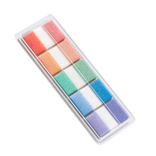 120Sheets Repositionable Clear Adhesive Label-rainbow colors