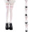 Trendy witte overknee sokken van elastisch nylon,-katje 2